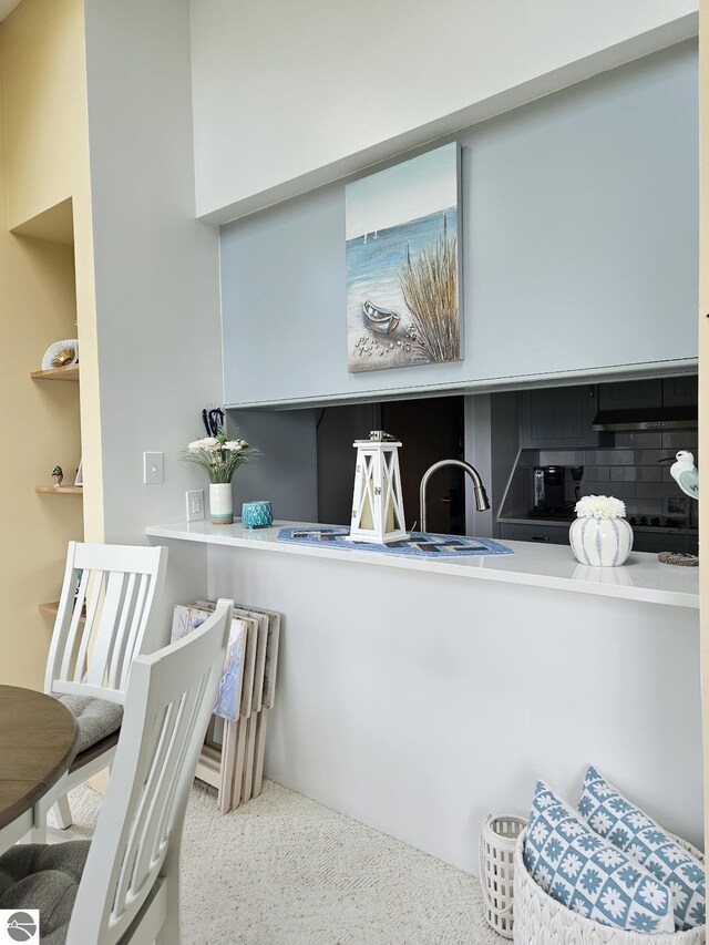 407 W Lake St Unit 45, Tawas City, MI 48763 - detailed view of carpet and backsplash