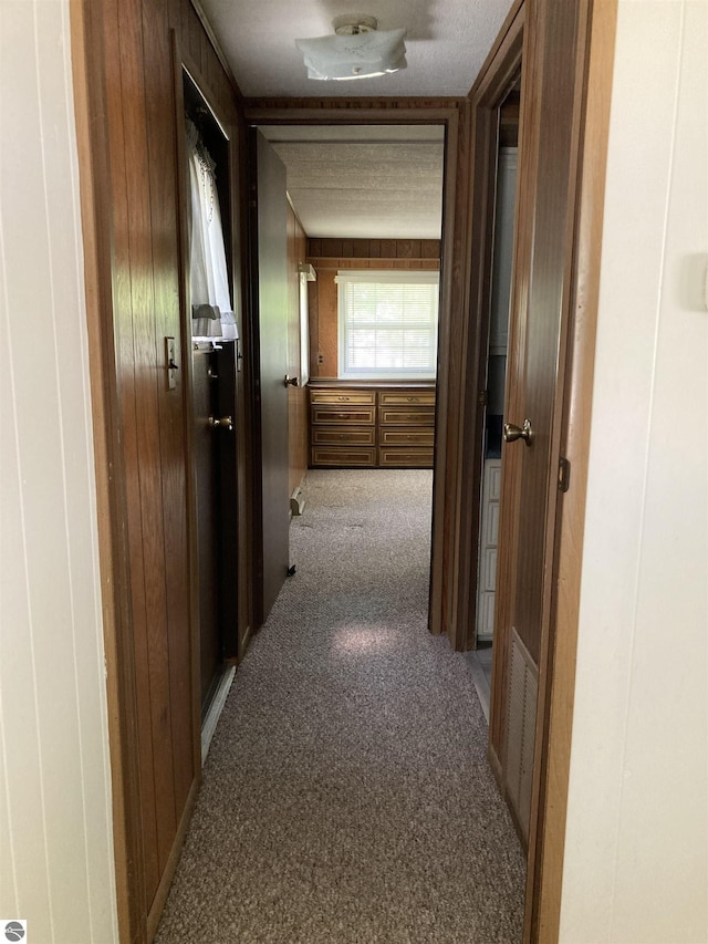 4510 W Country Way, Saginaw, MI 48603 - hall featuring wooden walls and carpet
