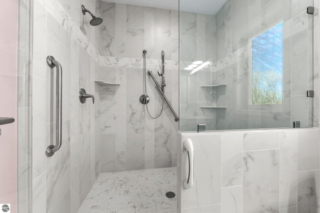 301 Pearl St, Kingsley, MI 49649 - bathroom featuring a shower stall