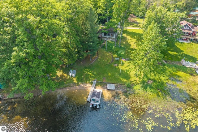 16530 Lonesome Trl, Leroy, MI 49655 - bird's eye view of a large body of water