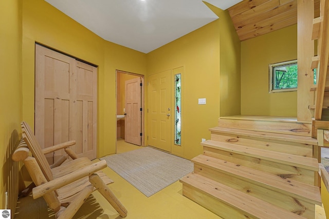 1849 W 24th Rd, Boon, MI 49618 - entryway featuring stairway