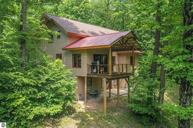 1849 W 24th Rd, Boon, MI 49618 - view of front of house featuring a metal roof