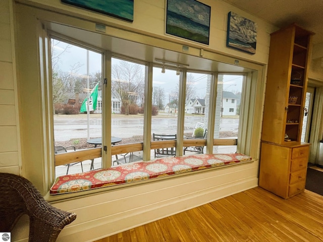 407 S Main St, Leland, MI 49654 - interior space featuring wood finished floors