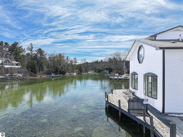 407 S Main St, Leland, MI 49654 - dock featuring a water view