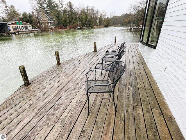 407 S Main St, Leland, MI 49654 - dock area with a water view