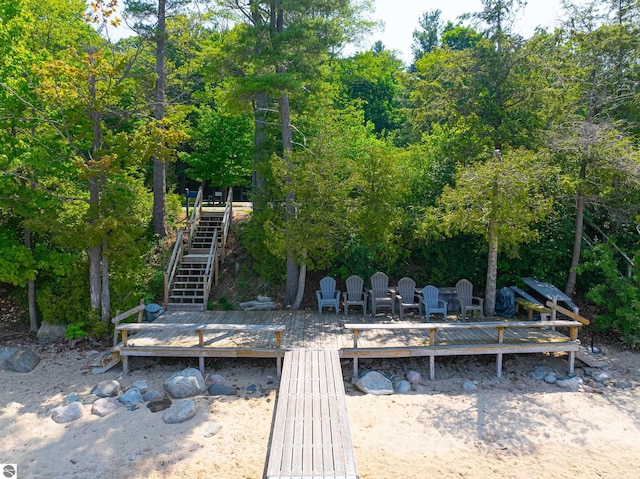 1259 Lin Dale Dr, Traverse City, MI 49686 - view of yard featuring stairway