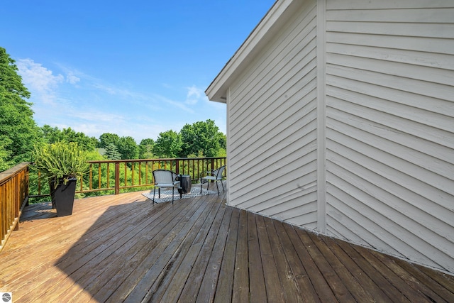 1259 Lin Dale Dr, Traverse City, MI 49686 - view of wooden deck