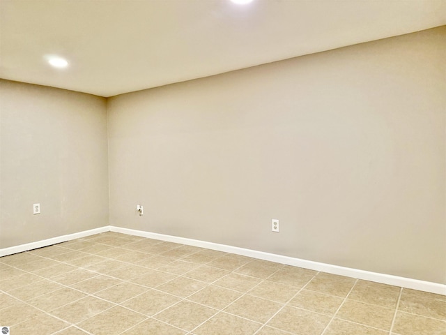 7160 Cherry Ave, Kewadin, MI 49648 - spare room with recessed lighting and baseboards