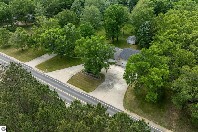 10200 S Lake Station Ave, Lake, MI 48632 - drone / aerial view of a heavily wooded area