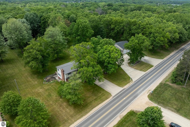 10200 S Lake Station Ave, Lake, MI 48632 - drone / aerial view of a heavily wooded area