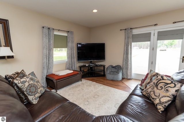 10200 S Lake Station Ave, Lake, MI 48632 - living area featuring recessed lighting and wood finished floors