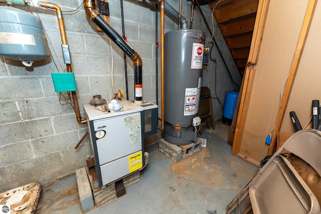 10200 S Lake Station Ave, Lake, MI 48632 - utility room featuring water heater