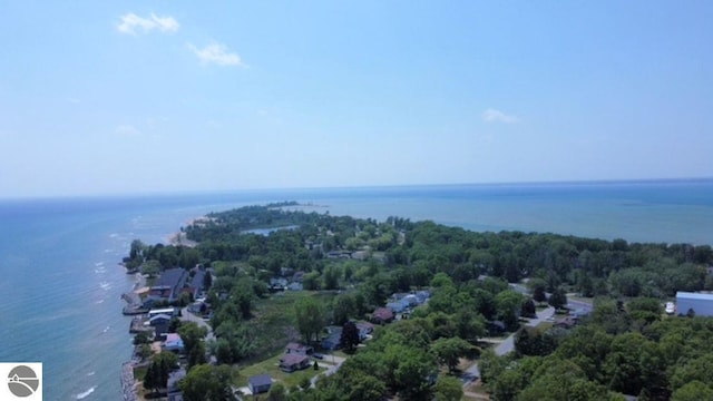 589 Pine Ln, East Tawas, MI 48730 - bird's eye view of a nearby body of water