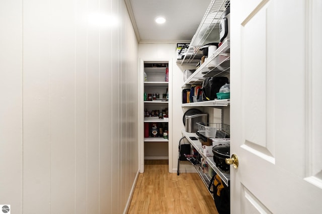 589 Pine Ln, East Tawas, MI 48730 - walk in closet with light wood finished floors