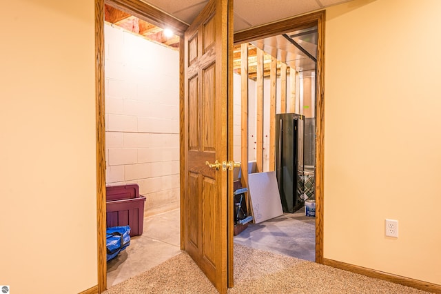6375 S Isabella Rd, Shepherd, MI 48883 - hallway featuring carpet flooring