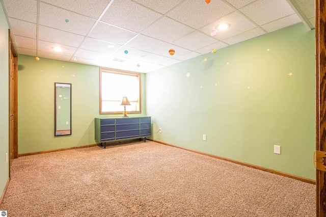 6375 S Isabella Rd, Shepherd, MI 48883 - unfurnished room with carpet floors and a drop ceiling