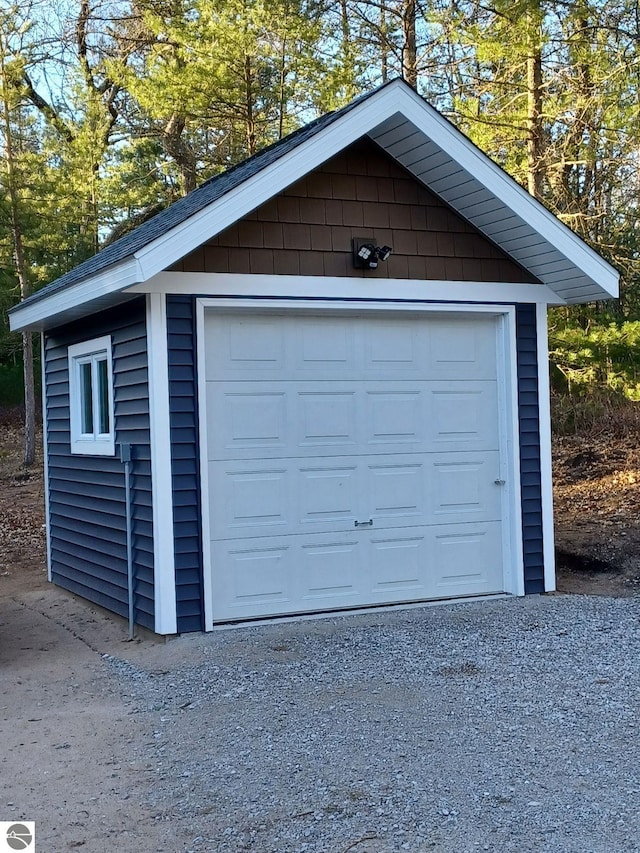 1379 Kunze Rd, East Tawas, MI 48730 - view of detached garage
