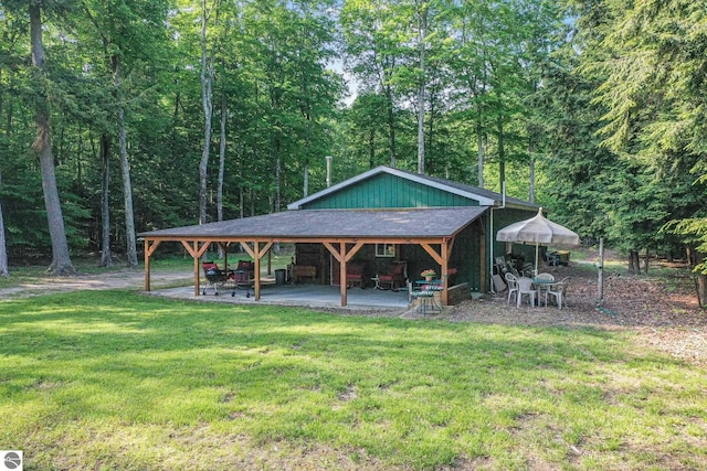 405 E Shetland Trl, Cedar, MI 49621 - view of home's community featuring a yard, a gazebo, and a patio area