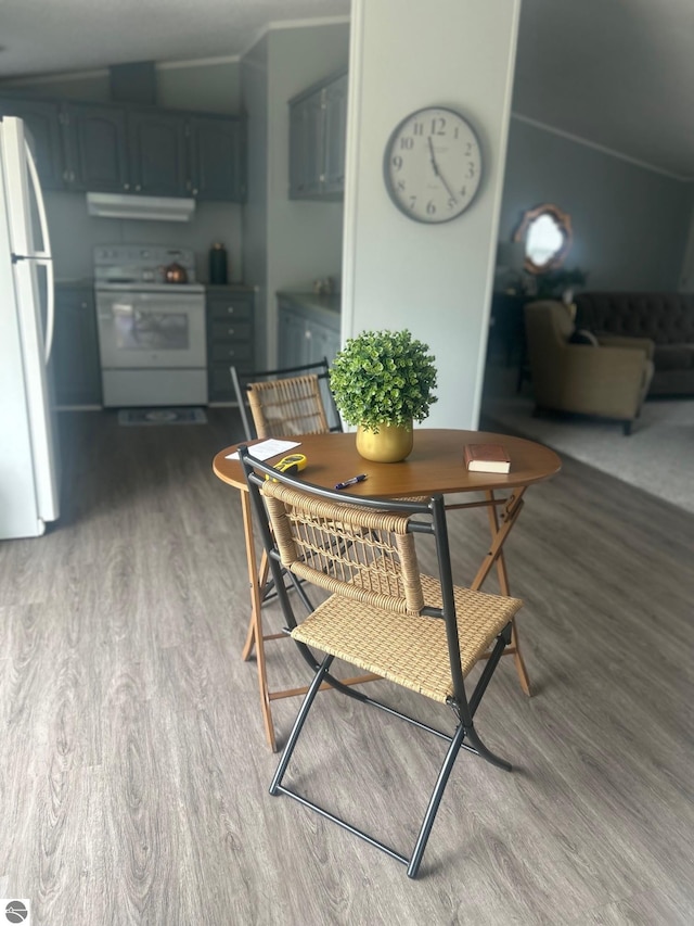 5819 Indian Ln, Weidman, MI 48893 - dining room with wood finished floors
