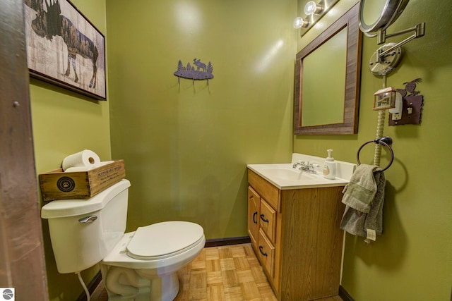 3721 W 18th Rd, Mesick, MI 49668 - half bathroom featuring toilet and vanity