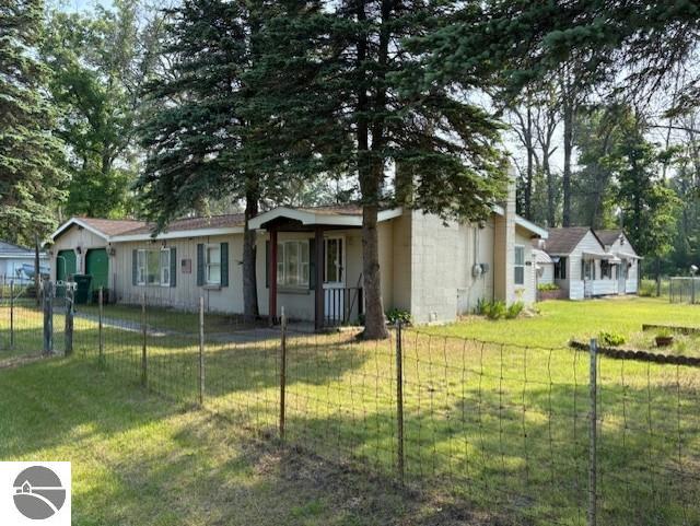 4161 Elbow Lake Rd, Prescott, MI 48756 - view of single story home