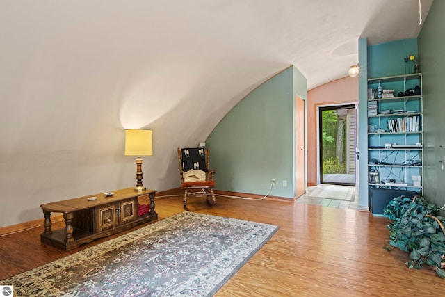 9420 E Traverse Hwy, Traverse City, MI 49684 - sitting room with vaulted ceiling and wood finished floors