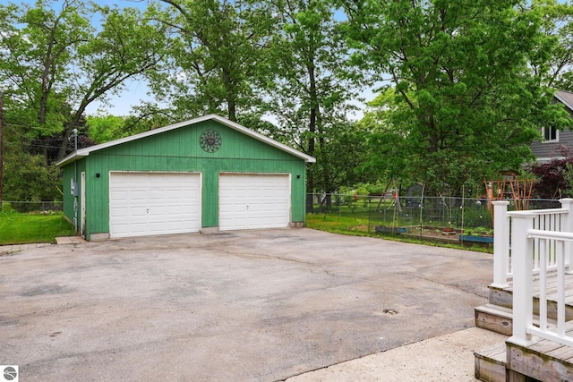 821 Indian Trail Blvd, Traverse City, MI 49686 - view of detached garage