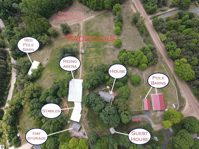 8124 Crisp Rd, Williamsburg, MI 49690 - aerial overview of property's location