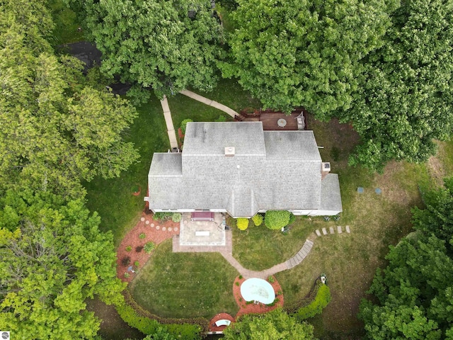 8124 Crisp Rd, Williamsburg, MI 49690 - view from above of property