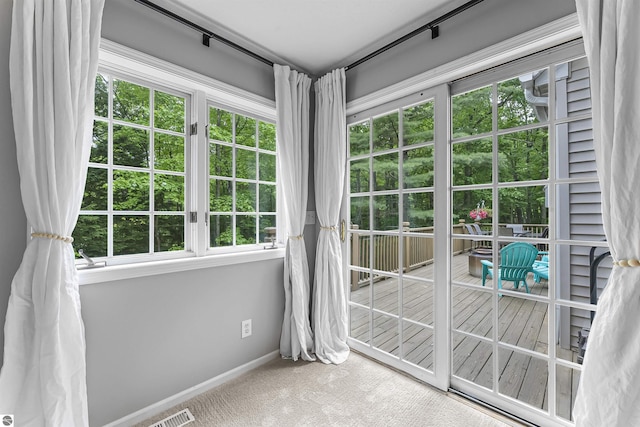 4180 Pintail Dr, Traverse City, MI 49696 - unfurnished sunroom with french doors