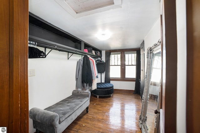 311 E Bennett Ave, Mount Pleasant, MI 48858 - spacious closet featuring wood finished floors