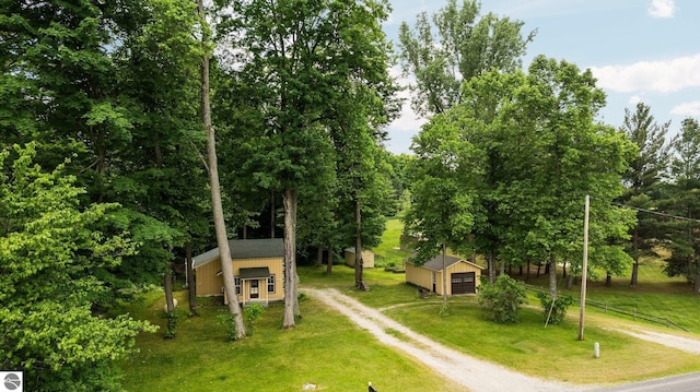 10090 E 48th Rd, Cadillac, MI 49601 - aerial view of a tree filled landscape