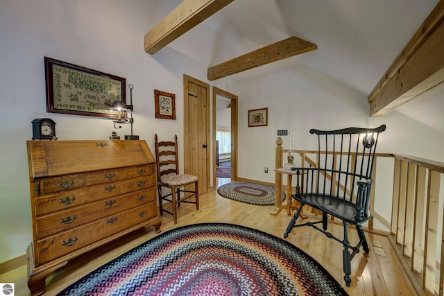 4079 E Oxford Dr, Leland, MI 49654 - sitting room featuring hardwood / wood-style flooring and baseboards