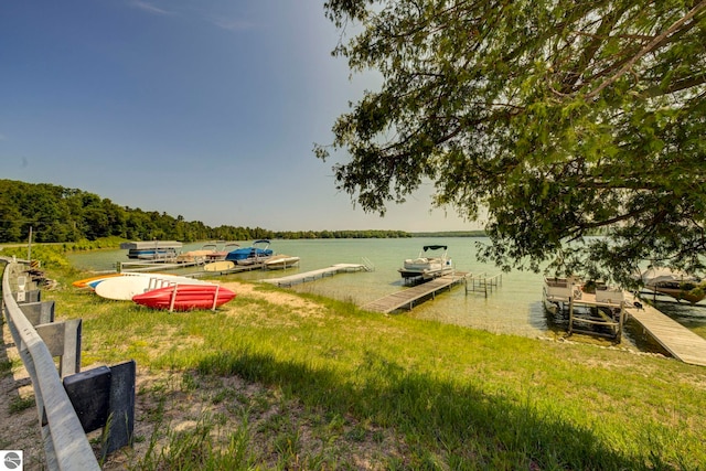 4079 E Oxford Dr, Leland, MI 49654 - dock with a water view