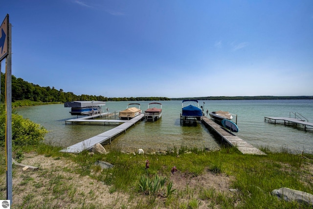 4079 E Oxford Dr, Leland, MI 49654 - dock featuring a water view