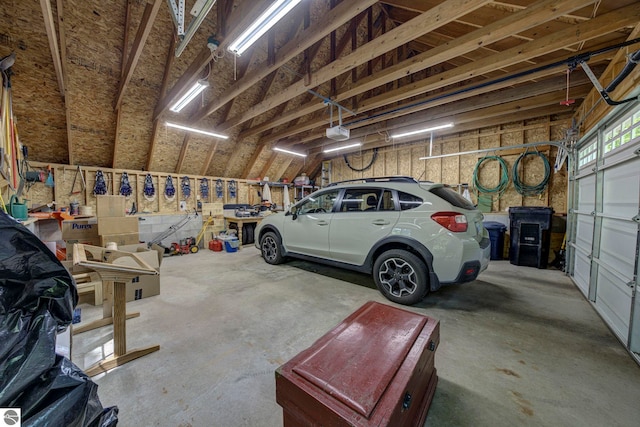 4079 E Oxford Dr, Leland, MI 49654 - garage with a garage door opener