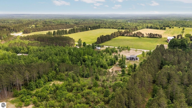 6330 Lund Rd SW, Fife Lake, MI 49633 - aerial view of sparsely populated area with a heavily wooded area