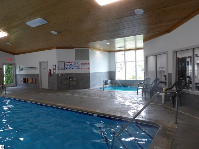 1246 Sunnyside Dr Unit 203, 4 & 8, Cadillac, MI 49601 - view of indoor pool