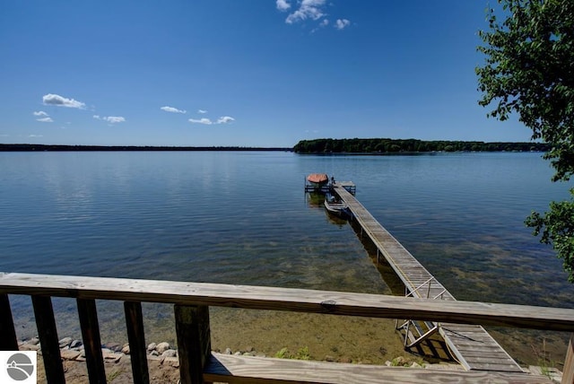 7600 Maple St, Grawn, MI 49637 - dock with a water view