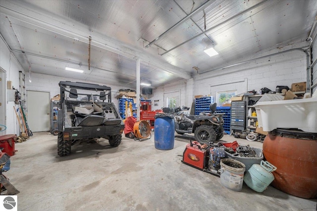 100 S Bullock St, Whittemore, MI 48770 - view of garage