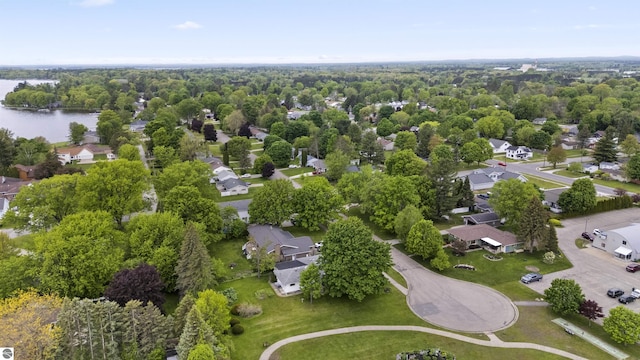 611 Sunset Ln, Cadillac, MI 49601 - aerial view of residential area with a nearby body of water