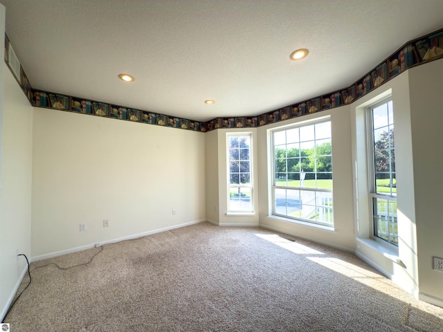 318 Red Maple Ln, Shepherd, MI 48883 - empty room with carpet flooring and recessed lighting