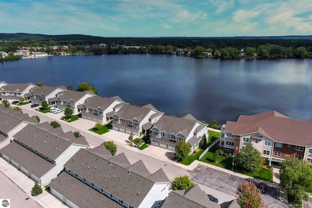 982 Lake Ridge Dr Unit 10, Traverse City, MI 49684 - aerial view of residential area featuring a large body of water