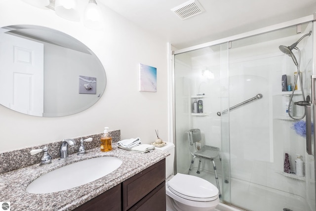 6022 Holt Rd Unit 2, Williamsburg, MI 49690 - bathroom with a stall shower and vanity