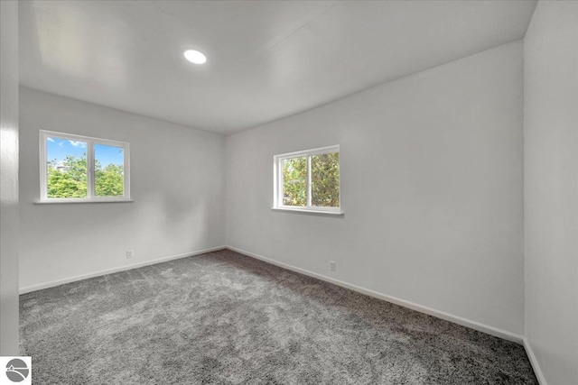 3594 Channel Rd, Hale, MI 48739 - spare room featuring carpet and recessed lighting