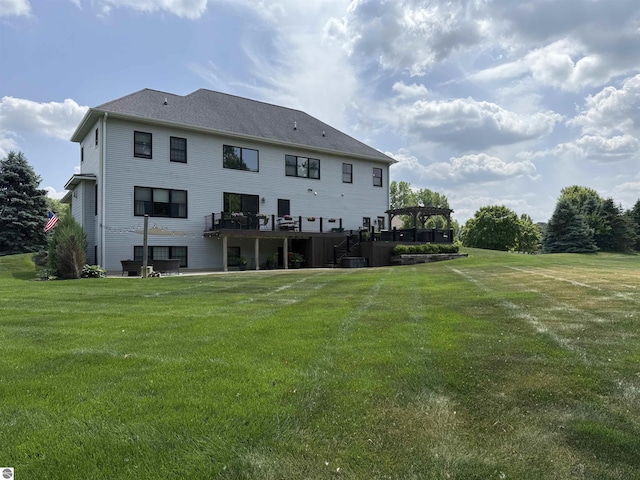 777 Stoneridge Dr, Mount Pleasant, MI 48858 - back of property featuring a yard