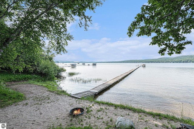 7822 W Welch Rd, Empire, MI 49630 - dock area with a water view