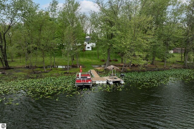 84 9 Mile Rd NW, Comstock Park, MI 49321 - dock featuring a water view