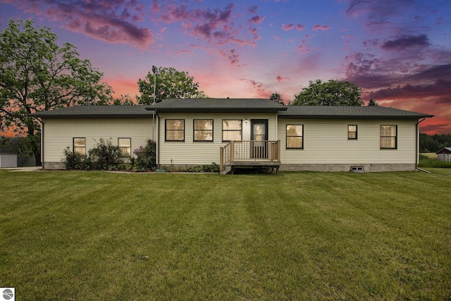 1520 Kuehn Rd, Sterling, MI 48659 - view of front of house with a lawn