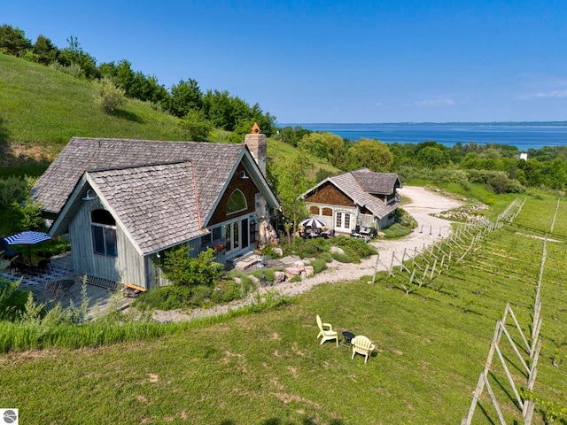 10702 E Hill Top Rd, Suttons Bay, MI 49682 - view from above of property